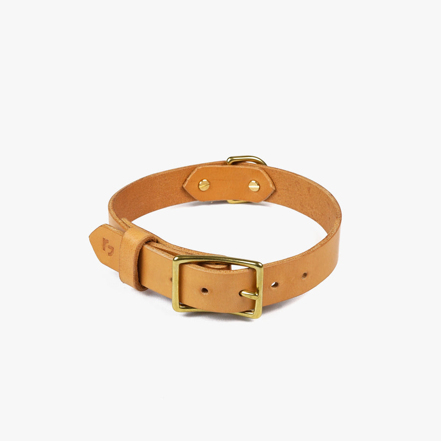 Dog collar natural